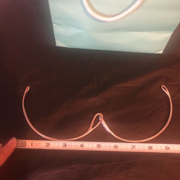 Tiffany & Co rare sterling choker; authentic & marked. Heavy, thick sil… - Picture 5 of 9